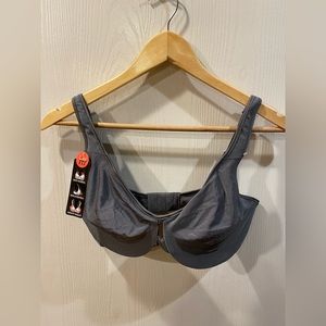 Lilyette by Bali Minimizer Plunge Into Comfort Keyhole Underwire Bra 34DD